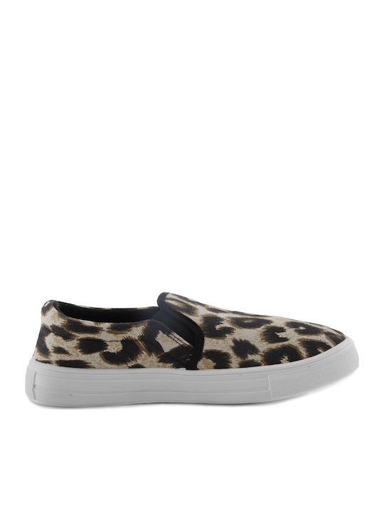 Γυναικεία Slip-On Πάνινα Μπεζ