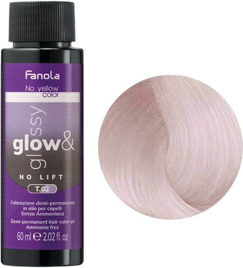 Fanola Glow And Glossy Toner Without Ammonia No T.02 60ml
