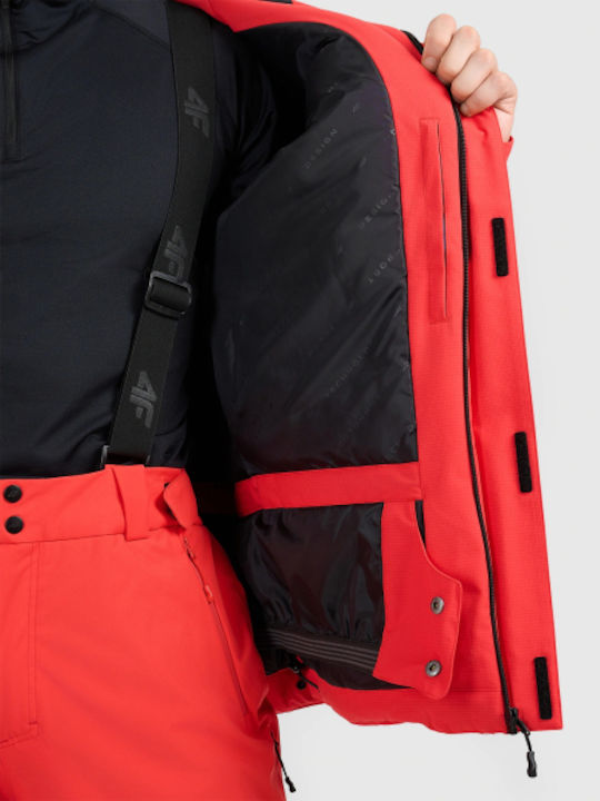 4F M0791 Men's Ski & Snowboard Jacket Red 4FWAW25TTJAM0791-62S