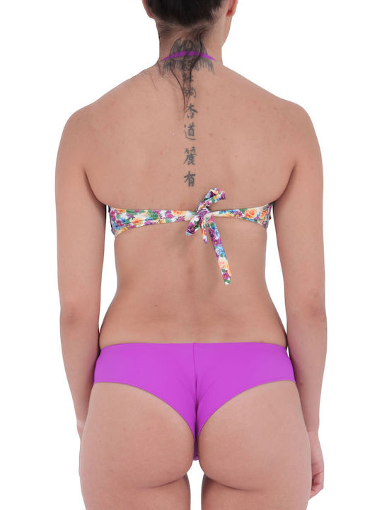Bikini Set Floral Purple