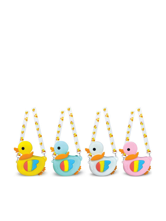 Mini Ducky Silicon Geantă Fermoar Curea Reglabilă pentru Umăr 15 X 17 X 2,5 Cm Set 8 Bucăți Display