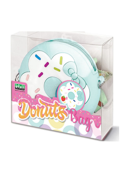 Mini Donuts Silicon Geantă Fermuar Curea Reglabilă pentru Umăr Ø 12 X 3,5 Cm 8 Bucăți Display