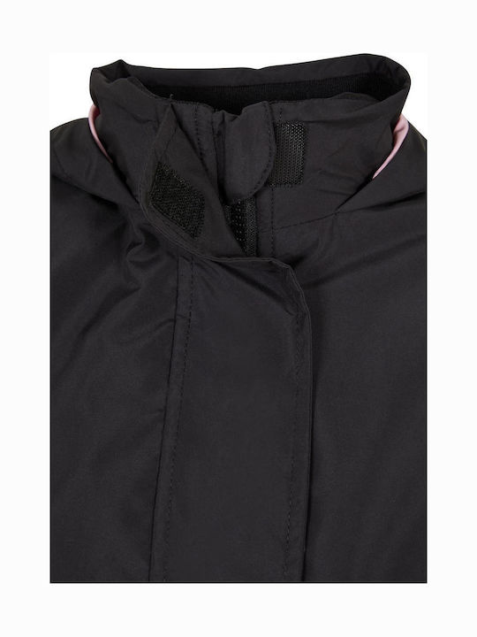 Kids' Casual Jacket Short with Hood Black