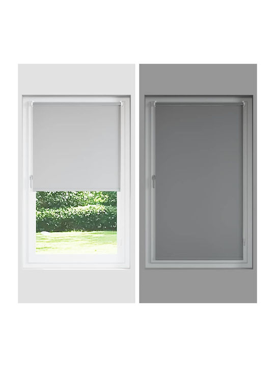 vidaXL Roller Blinds Partial Blackout Gray W120xH175cm 4016052