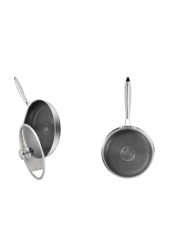 Edenberg Pan With Lid made of Stainless Steel with Non-Stick Coating 28cm