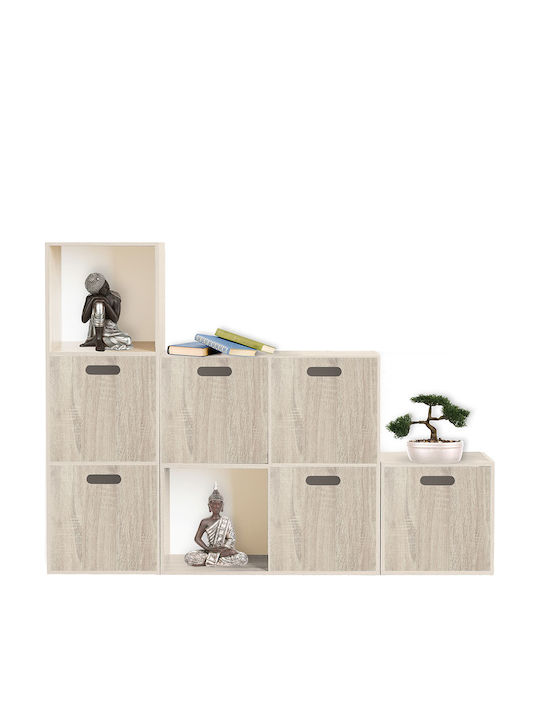 Wooden Storage Box Beige 30.3x30.3x30.3cm 1pcs