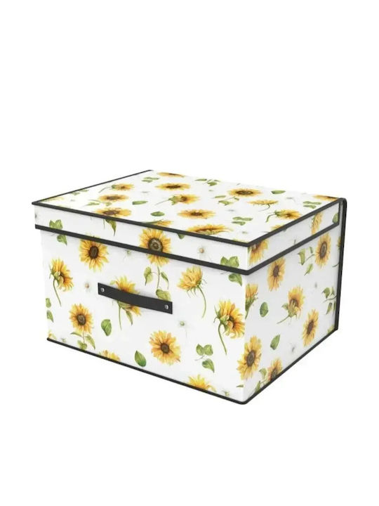 Tpster Fabric Storage Box with Lid 41x35x20cm
