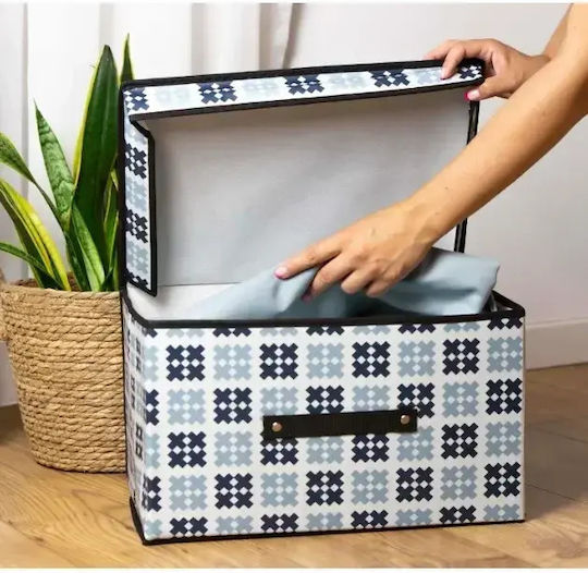 Tpster Stoff Aufbewahrungsbox mit Deckel 35x30x20cm 1Stück