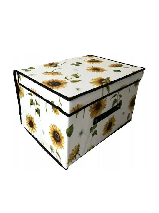 Tpster Stoff Aufbewahrungsbox mit Deckel 50x40x30cm 1Stück