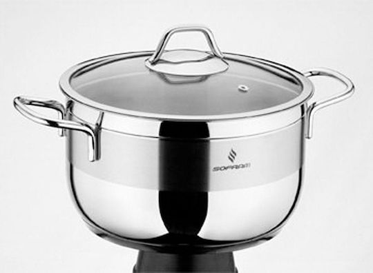 Sofram Deep Stainless Steel Pot 9.3lt / 28cm Sofram Deep Stainless Steel Pot 9.3lt / 28cm