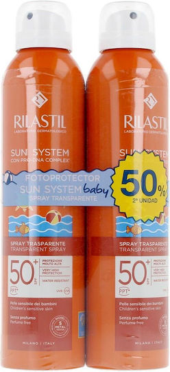 Rilastil Waterproof Bebeluș Crema de Soare Spray SPF50 200ml
