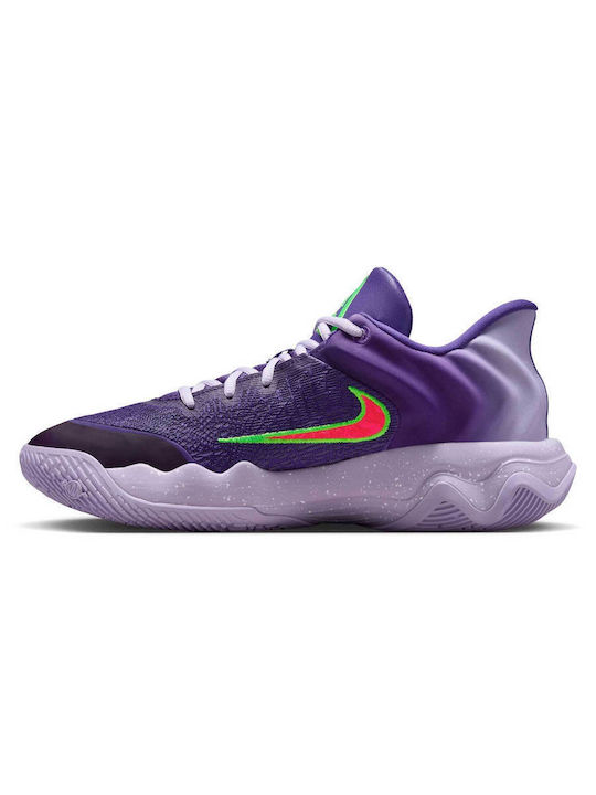 Giannis Immortality 4 Low Basketball Shoes Court Purple / Hydrangeas / White / Bright Crimson