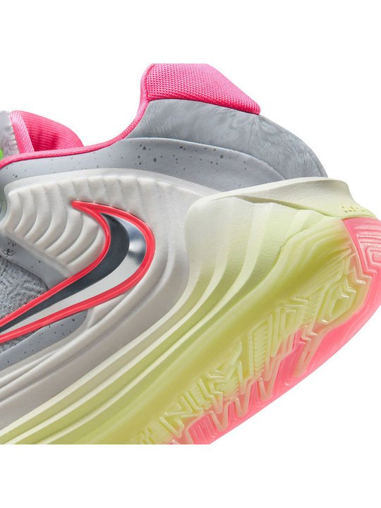 Giannis Freak 7 High Basketball Shoes Wolf Grey / Smoke Grey / Digital Pink / Metallic Silver
