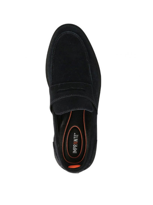 Men's Suede Moccasins Blue