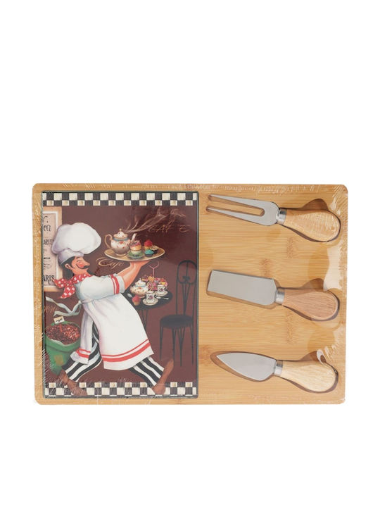 Zaros Wooden Cheese Serving Platter 30.5x21.5x1.2cm