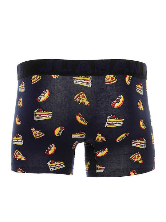 Men's Boxer Blue with Patterns