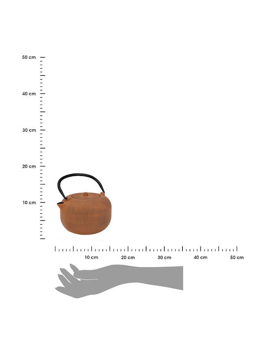 Excellent Houseware Τσαγιέρα με Φίλτρο Μαντεμένια Καφέ 1000ml