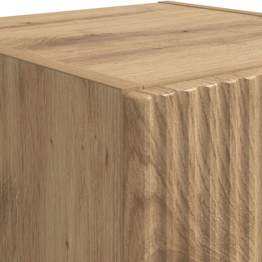 Hängeschrank fürs Wohnzimmer aus Spanplatte in Walnuss 30x31x60 cm