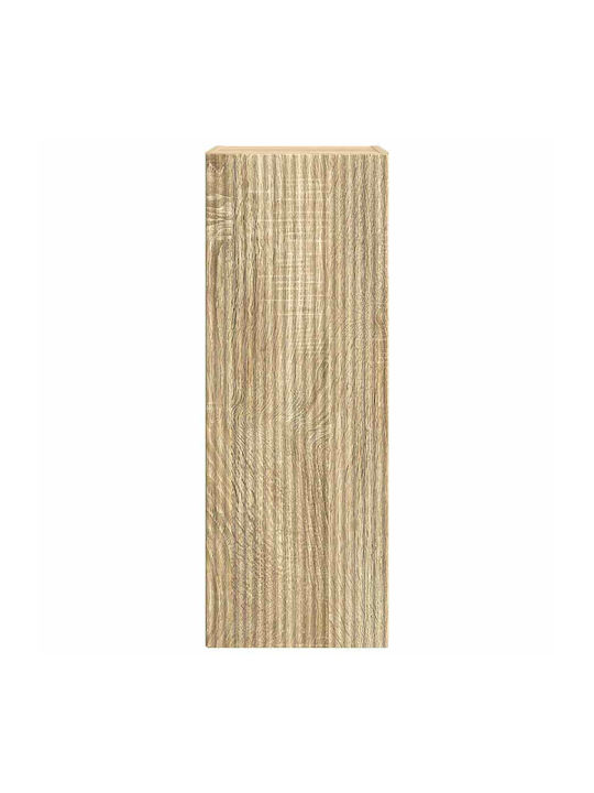 Wand Wohnzimmer Nische aus Spanplatte Sonoma 30x31x80cm