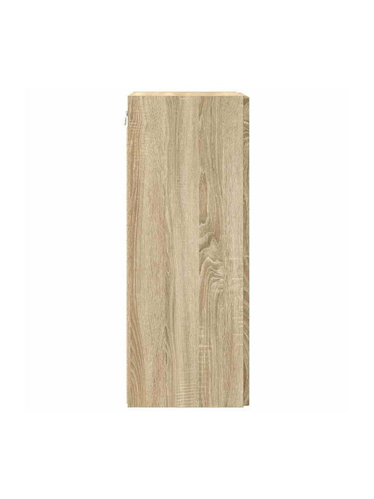 Wand Wohnzimmer Nische aus Spanplatte Sonoma 30x31x80cm