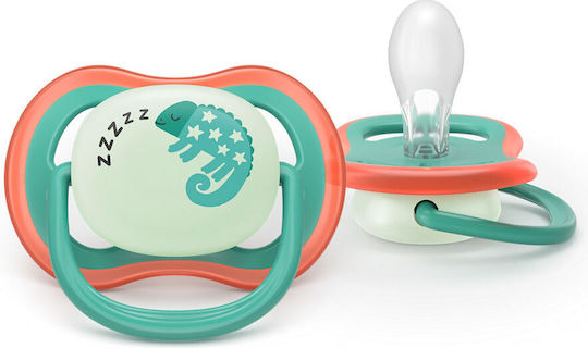 Philips Ultra Air Nighttime Πιπίλες Σιλικόνης Πράσινο για 6-18 μηνών 2τμχ