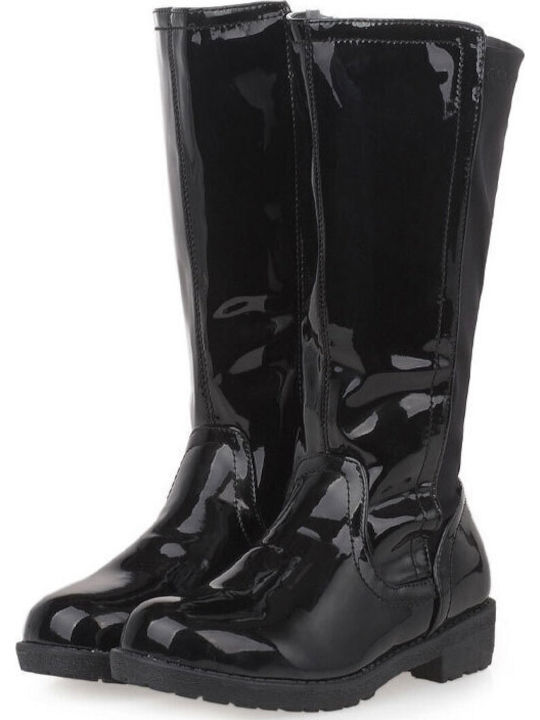 Adams Μπότες Λουστρίνι Black