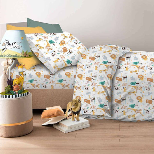 Silver Astron Kids Sheets Set Single White 170x260cm Silver Astron Kids Sheets Set Single White 170x260cm