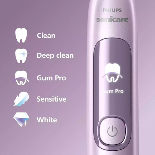Philips Sonicare Periuță de dinți electrică cu Senzor de Presiune și Husă de Călătorie Roz