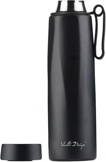 Vialli Design Fuori Sticlă Termos Plastic 500ml Negru