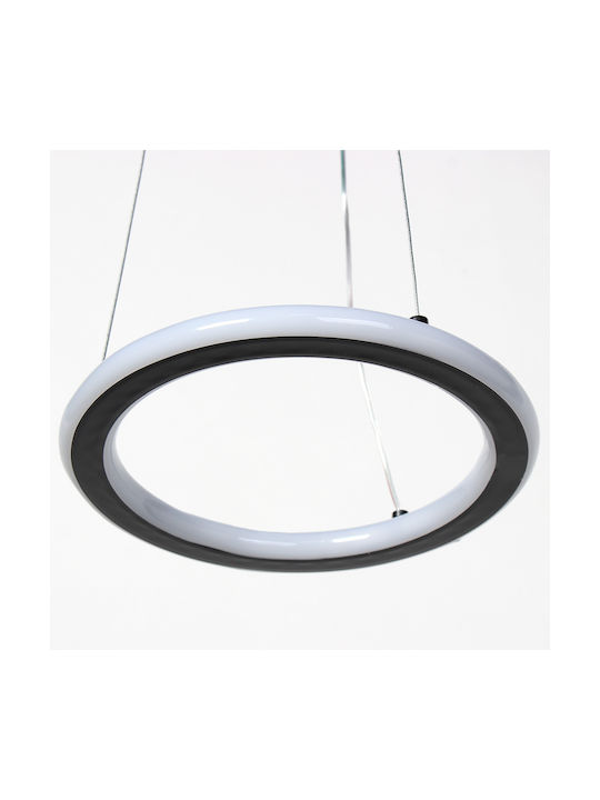 Keskor Κρεμαστό Φωτιστικό Μαύρο LED 21x21x80εκ.
