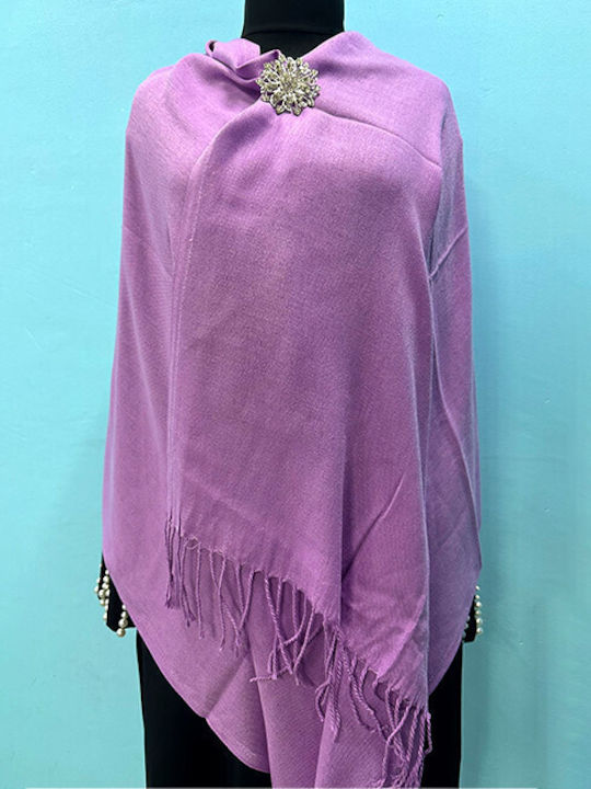 Women's Wool Scarf Purple