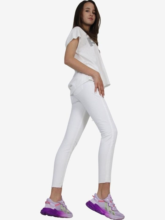 Women's Jean Trousers in Skinny Fit White