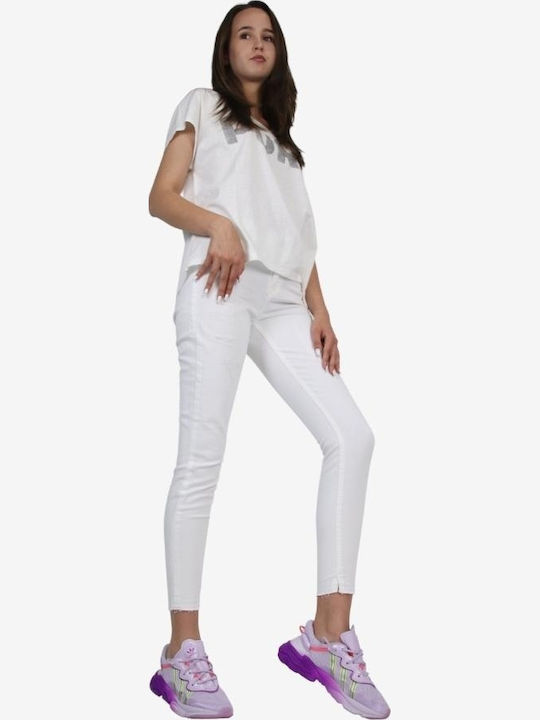Women's Jean Trousers in Skinny Fit White