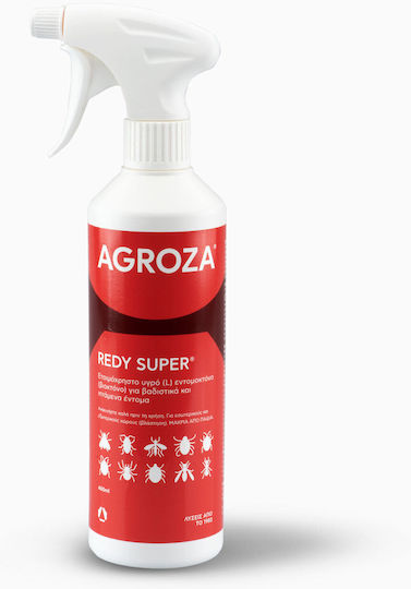 Agroza Redy Super Εντομοκτόνο Spray για Κατσαρίδες / Ακάρεα / Κουνούπια / Μυρμήγκια / Μύγες / Σκόρο / Ψύλλους 400ml Χωρίς Άρωμα