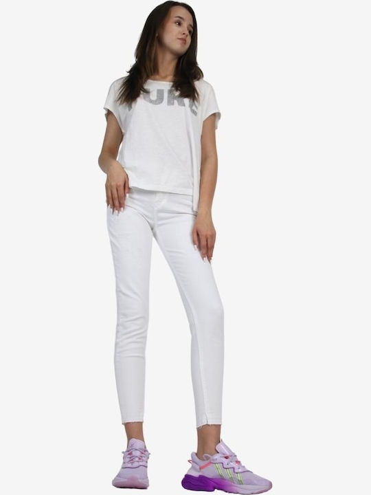 Women's Jean Trousers in Skinny Fit White