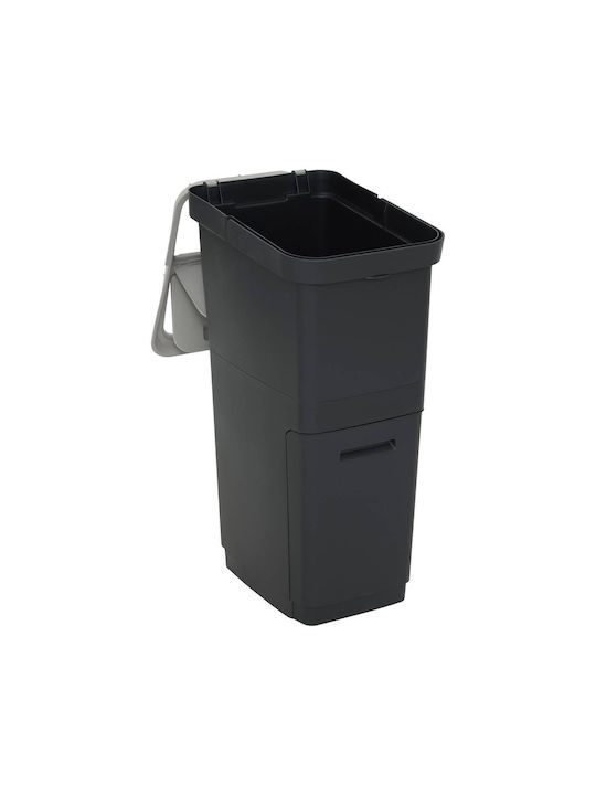 5Five Abfalleimer Recycling Kunststoff Schwarz 39.2x29x39cm 1Stück