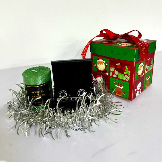 Secret Santa Package Scented Candle Cufflink Set Tie Pin In A Christmas Design Box