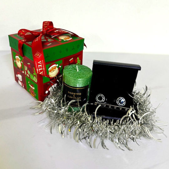 Secret Santa Package Scented Candle Cufflink Set Tie Pin In A Christmas Design Box