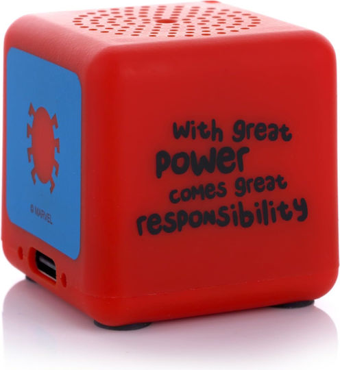 Bitty Boomers Bitty Box Bluetooth Speaker with Battery Life up to 4 hours Spiderman