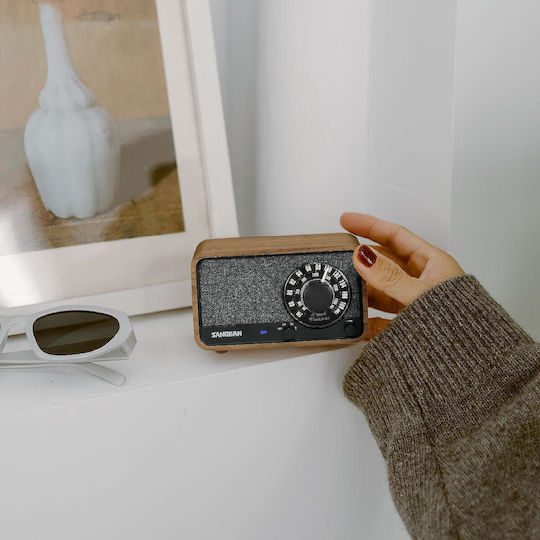 Sangean WR-8 Φορητό Ραδιόφωνο Επαναφορτιζόμενο με Bluetooth Vintage Walnut