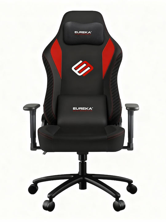 Eureka Ergonomic GC-09 Геймърски стол с регулируеми подлакътници Черен