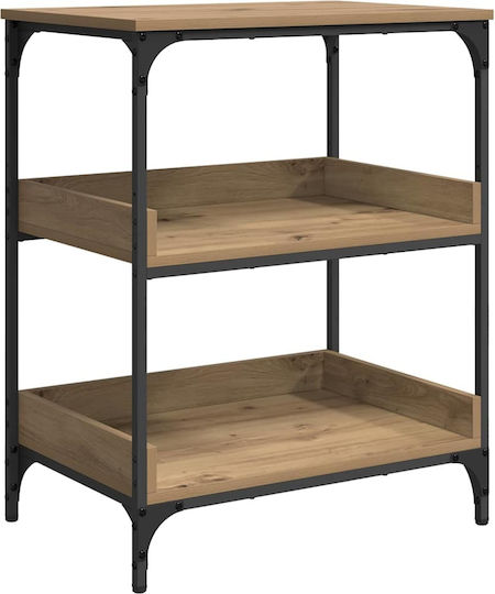 vidaXL Küchenwagen Hölzernes Braun 60x41x80.5cm