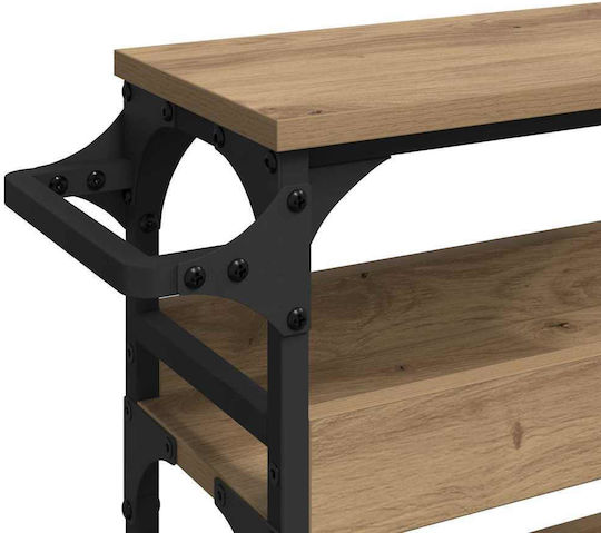 vidaXL Τρόλεϊ Κουζίνας Ξύλινο 4 Θέσεων Καφέ 53x20x76cm