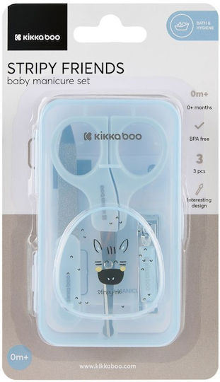 Kikka Boo Baby Nail Care Set Stripy Friends Blue 1pcs