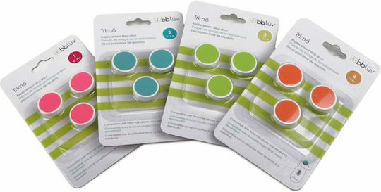 Bbluv Trimo Replacement Filing Discs Replacement Heads for Baby Electric Nail File 3 Pieces Pink