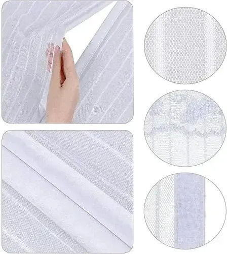 Hoomei Mosquito Net Door with Velcro with Magnetic Clasp White 220x100cm