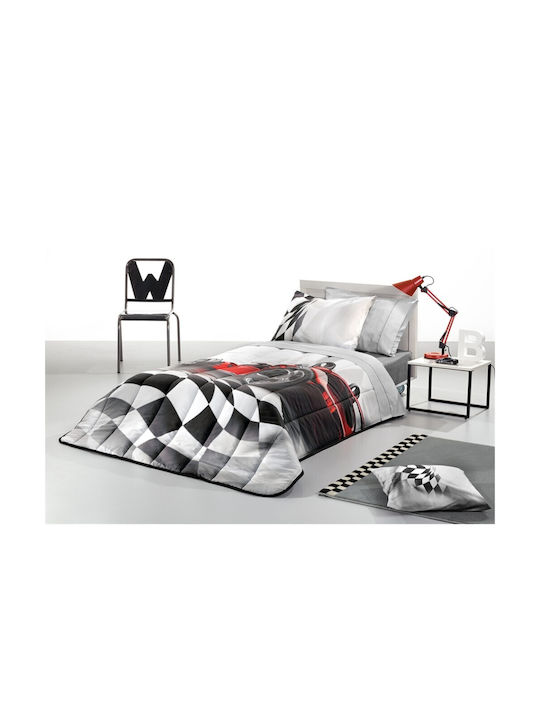Saint Clair Παιδικό Πάπλωμα Μονό Formula Γκρι 160x220εκ.