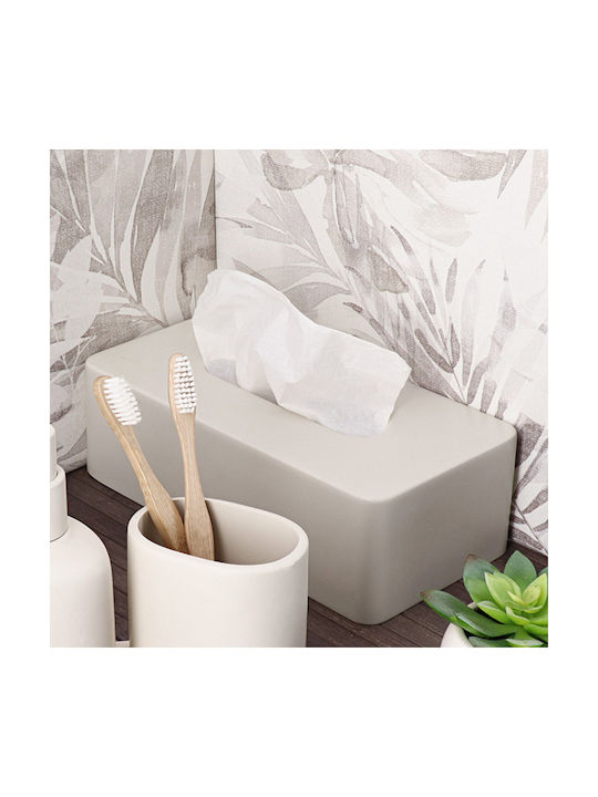 Eurocasa Tissue Holder Beige 26x13.5x8.3cm 6722