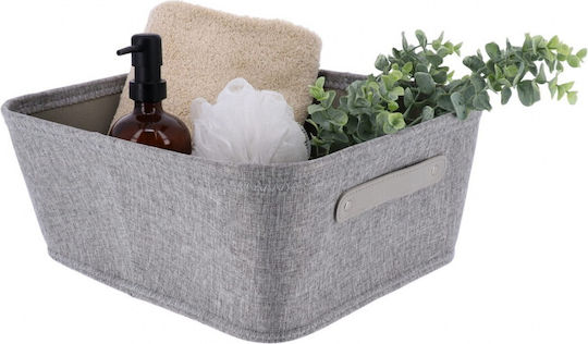 Atmosphera Aufbewahrungskorb Stoff Gray 39x31.5x15cm 1Stück