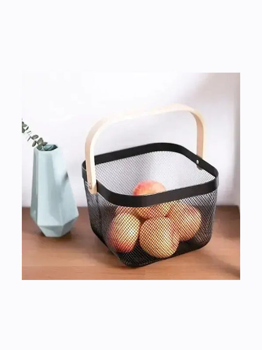 eBest Storage Basket Black 24x24x17cm 1pcs